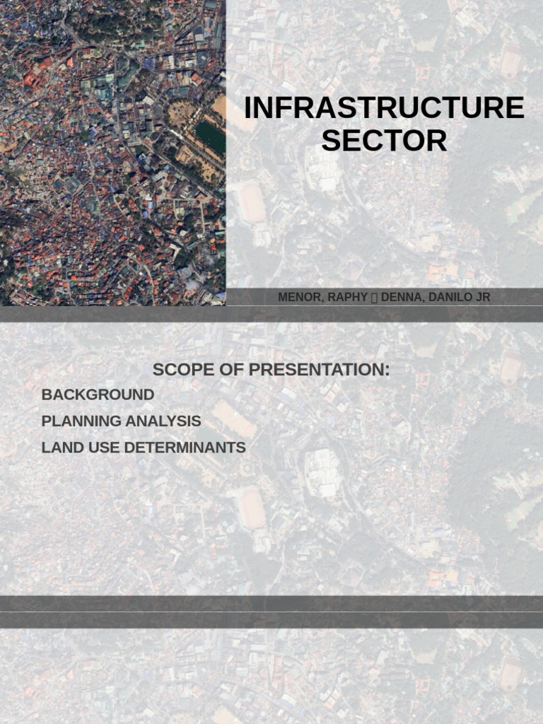 INFRASTRUCTURE SECTOR Final Presentation | PDF | Infrastructure