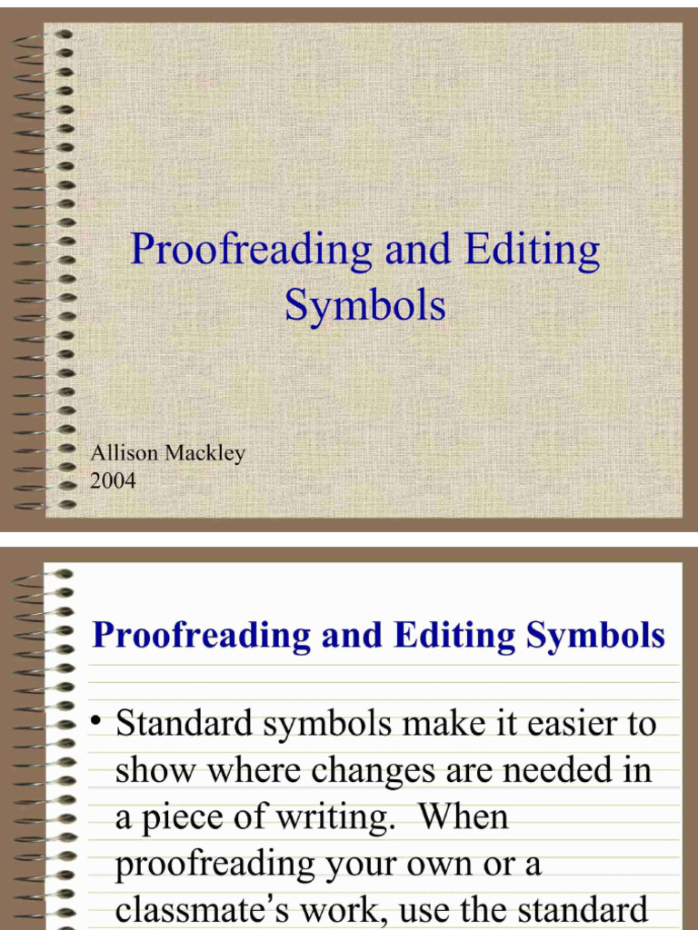 Proof Reading Original | PDF