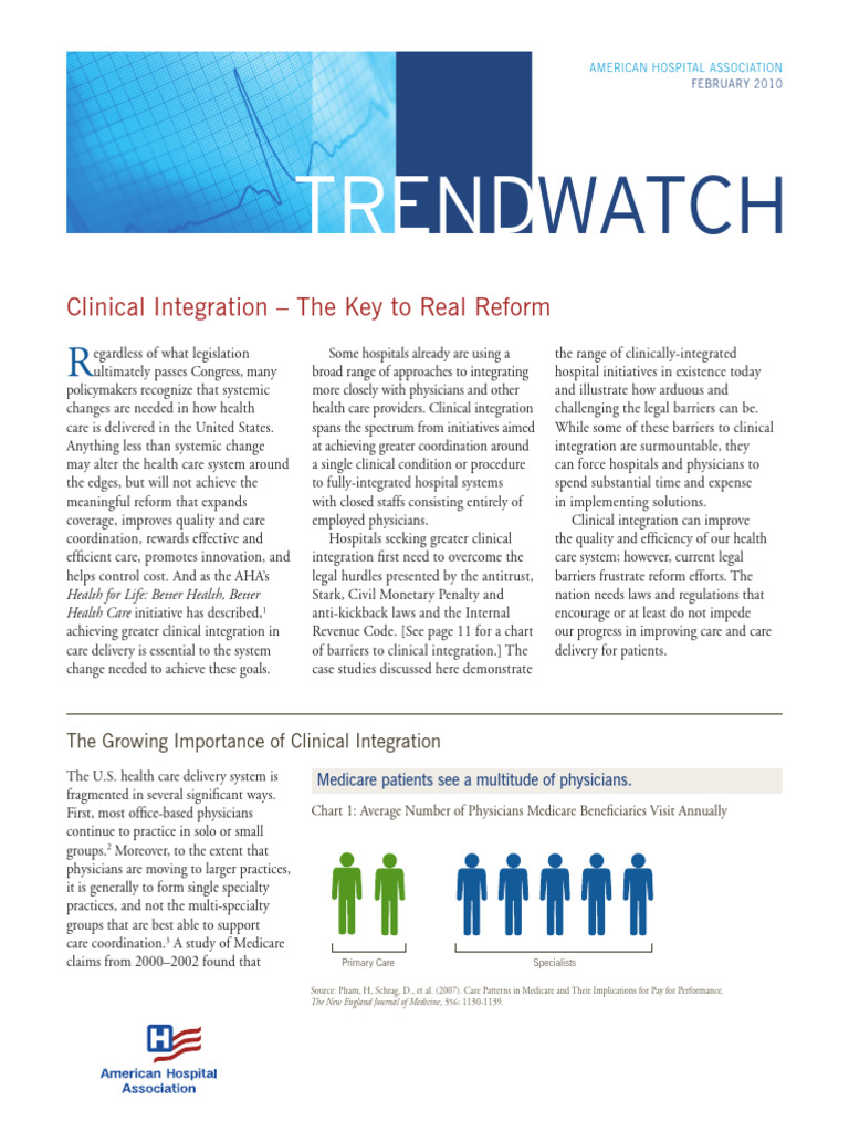 Clinical Integration in U.S. Healthcare Reform | PDF | Medicare (United ...