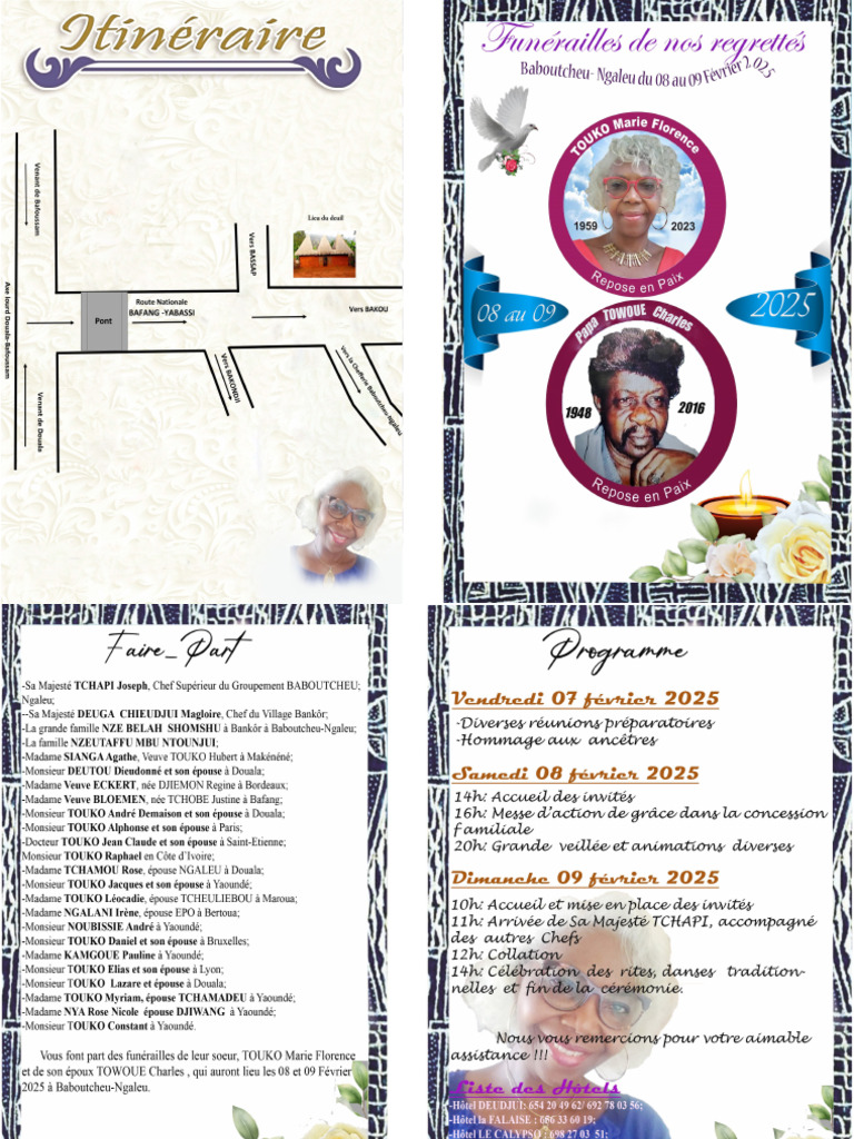 Programme Funérailles 1 | PDF