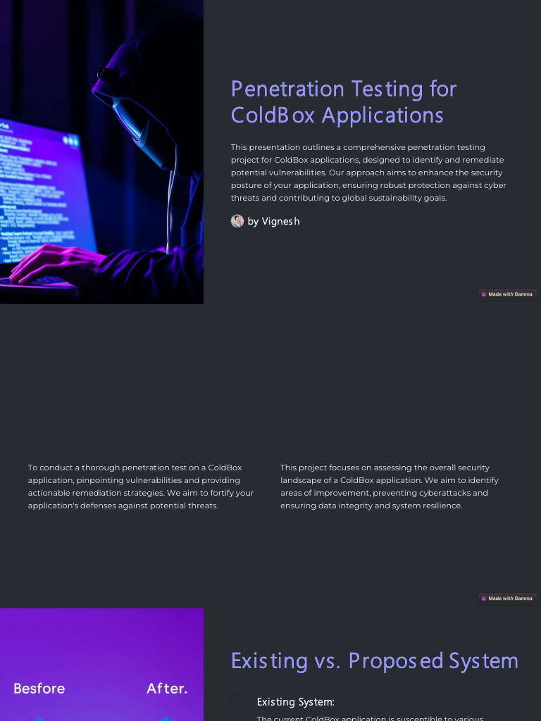 Penetration Tes Ting For Coldb Ox Applications: by Vignes H | PDF ...