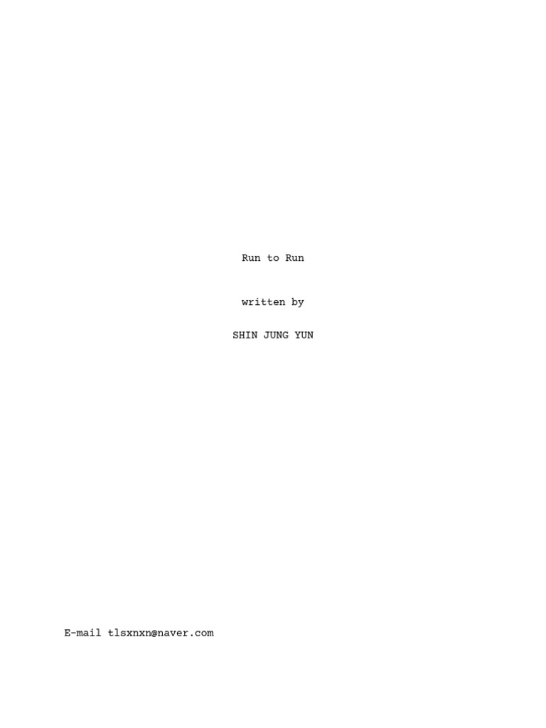 Run To Run - 04032025 | PDF