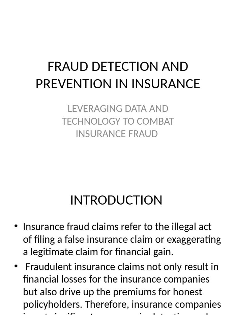 Insurance Fraud Detection Strategies | PDF | Insurance | Fraud