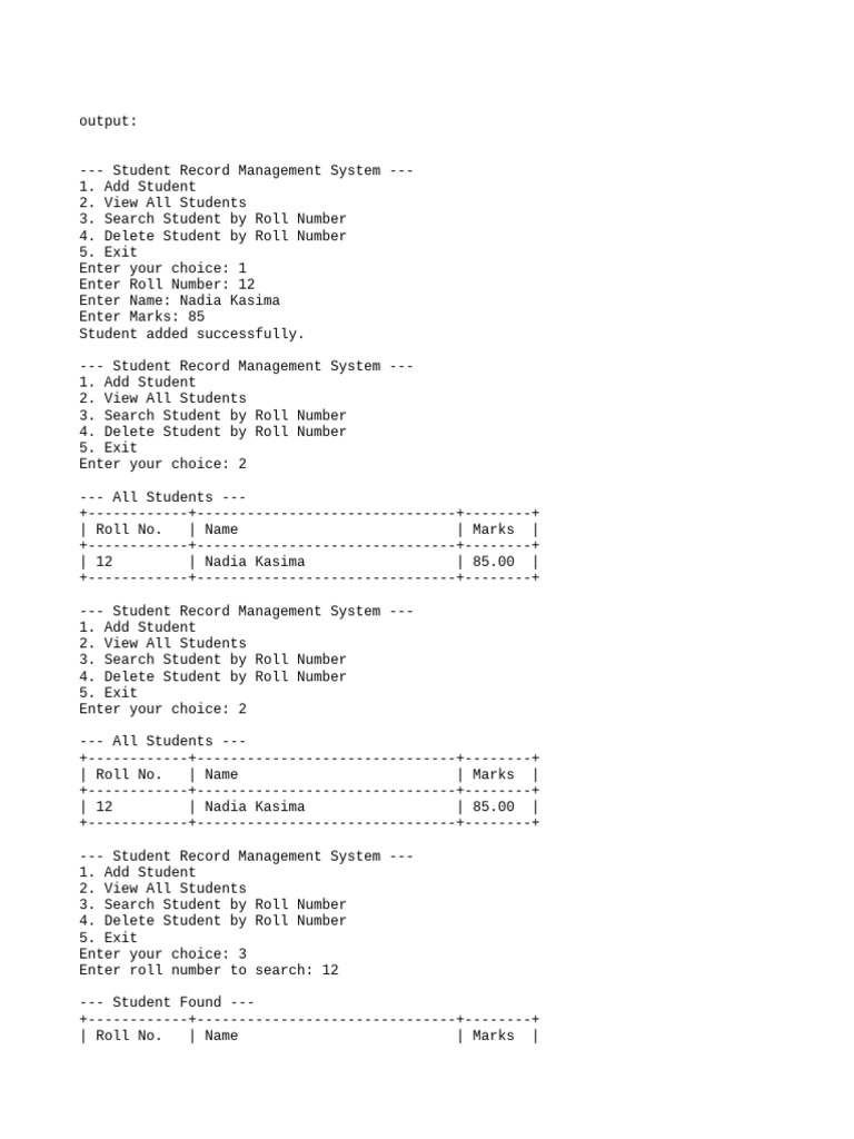 Output | PDF