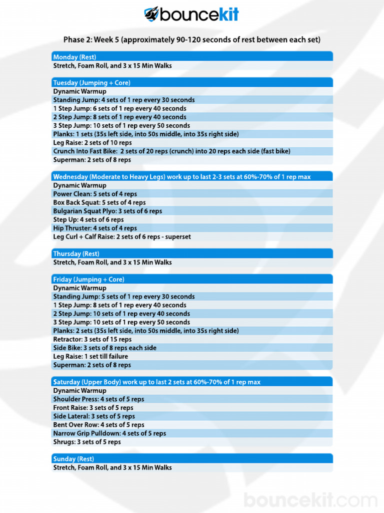 Bounce Kit Phase 2 Week 5 7 PDF | PDF