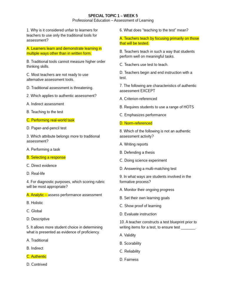 Fair Assessment Practices in Education | PDF | Educational Assessment ...