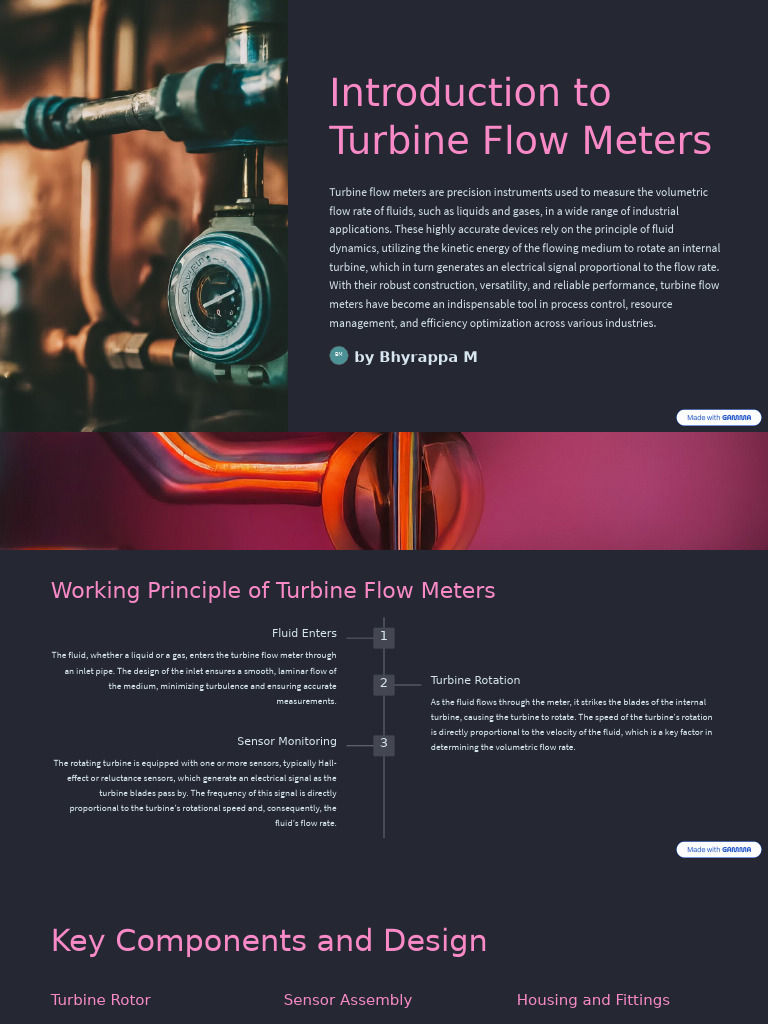 Introduction to Turbine Flow Meters | PDF | Flow Measurement | Turbine