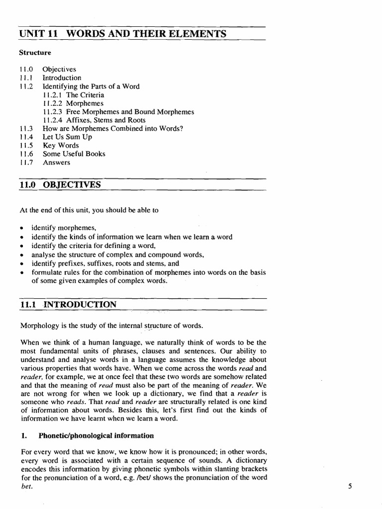 Understanding Word Structure and Morphemes | PDF | Word | Morphology ...