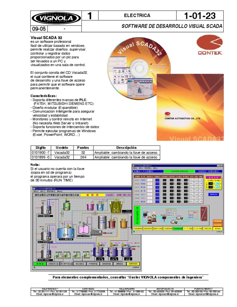 Software Visual SCADA 32 para PLC | PDF