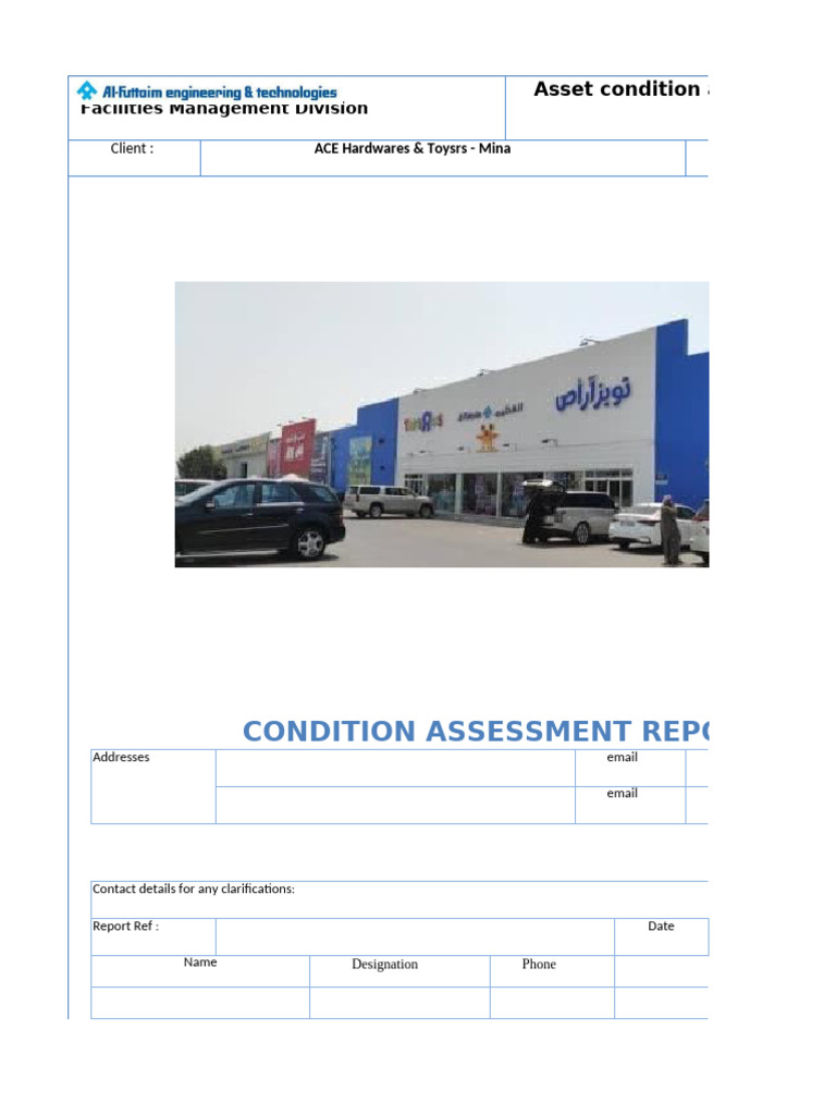 Asset Condition Assessment Report | PDF