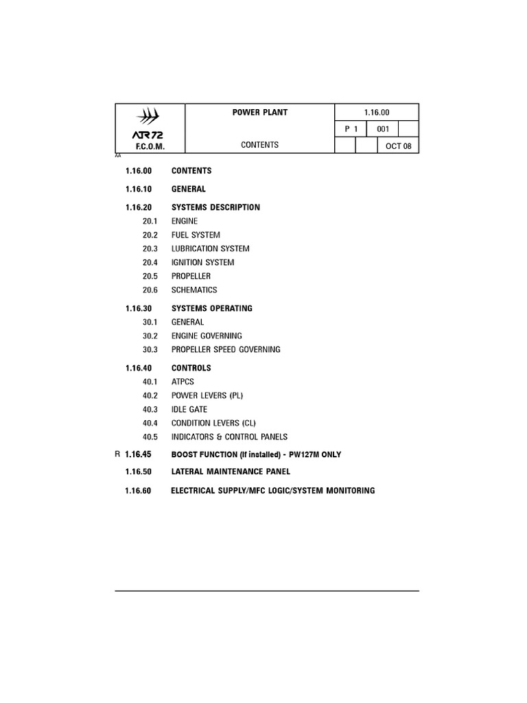 PW127M Engine Power Plant Overview | PDF | Gas Technologies | Rotating ...
