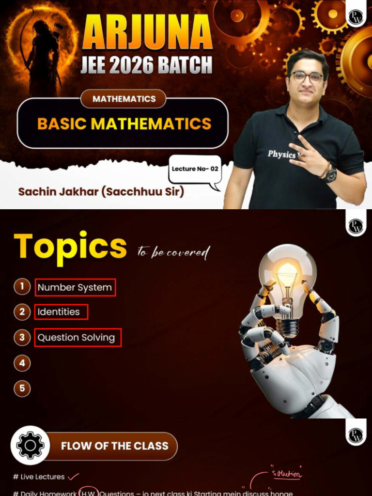 Basic Mathematics 02 - Class Notes | PDF