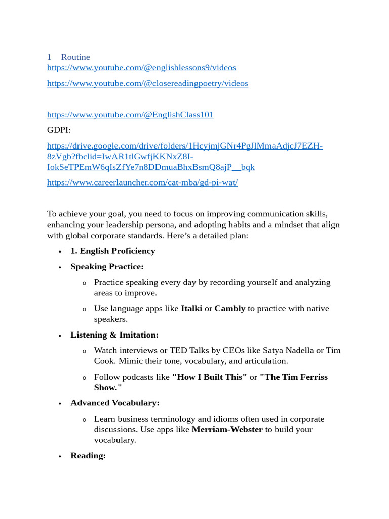 Enhancing Leadership Through Routine | PDF | English Language | Linguistics