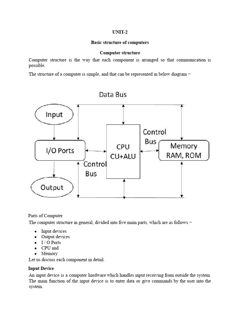 Computer Structure and Components Overview | PDF | Computer Data ...
