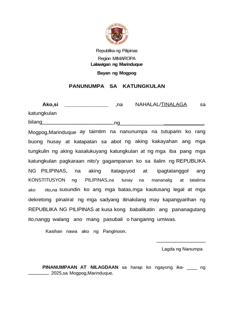 PANUNUMPA | PDF