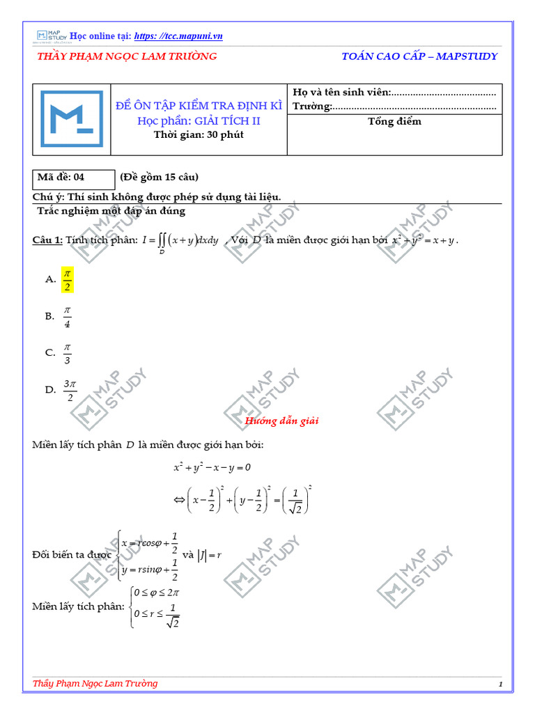 Dap An - de So 4 1743611389725 | PDF