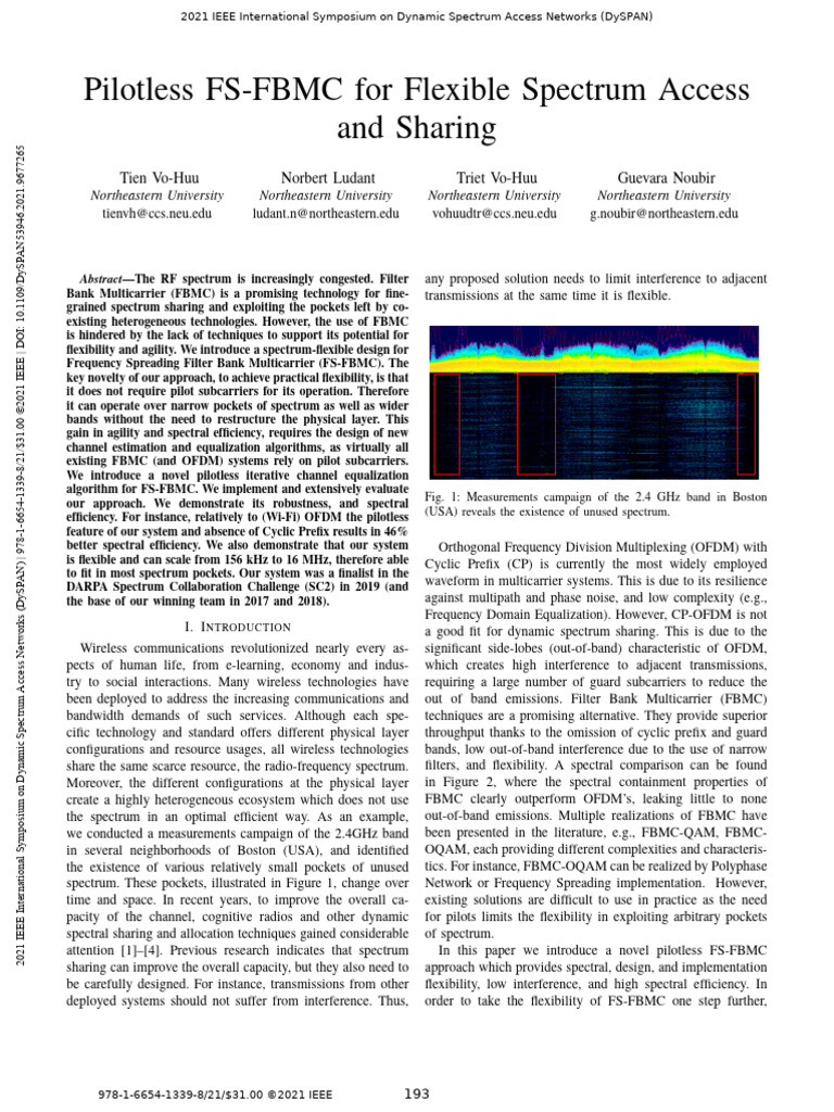 Pilotless_FS-FBMC vs OFDM | PDF | Orthogonal Frequency Division ...