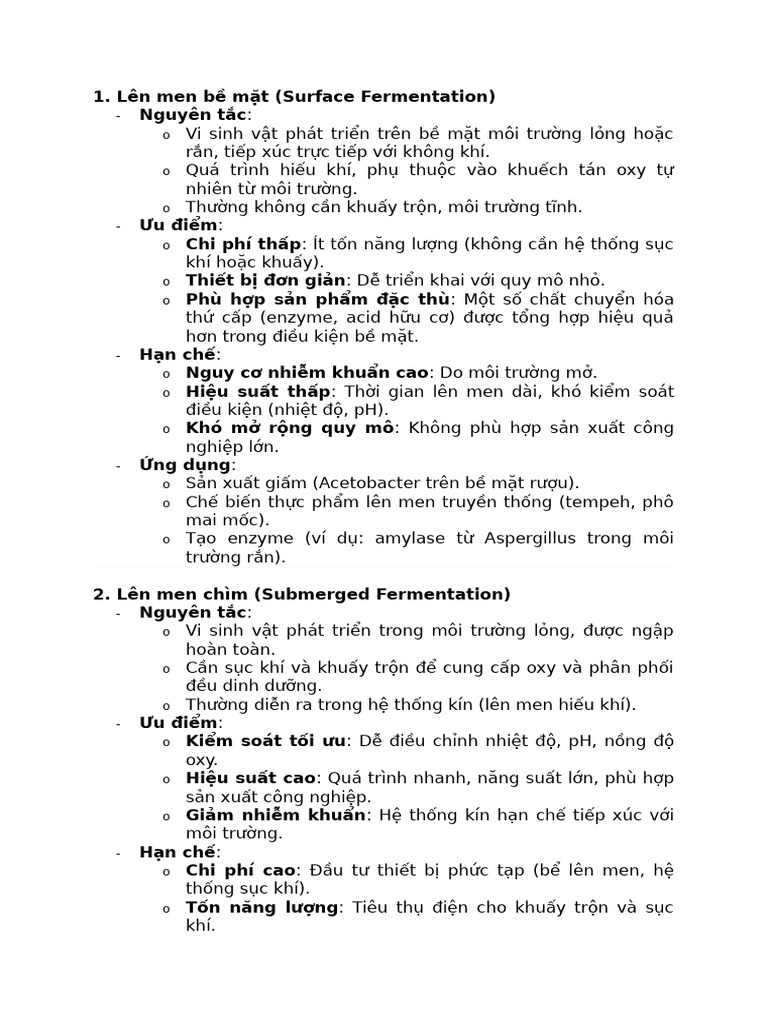 Bài - Lên Men Chìm | PDF