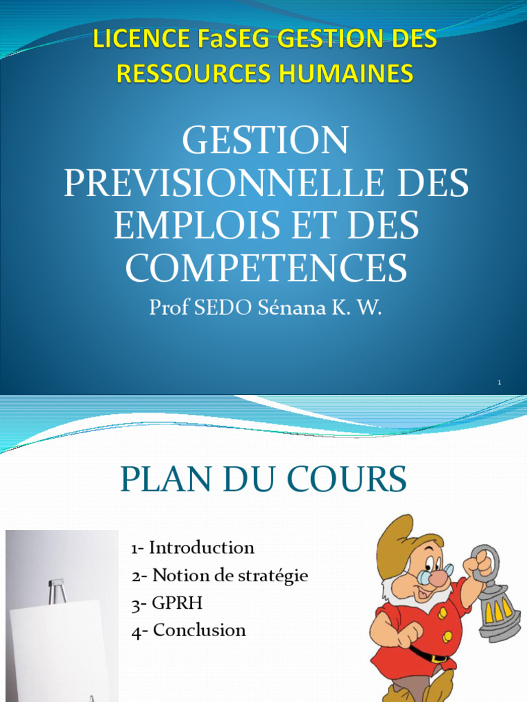 COURS GPEC SEDO 2025 | PDF | Gestion des ressources humaines | Gestion ...