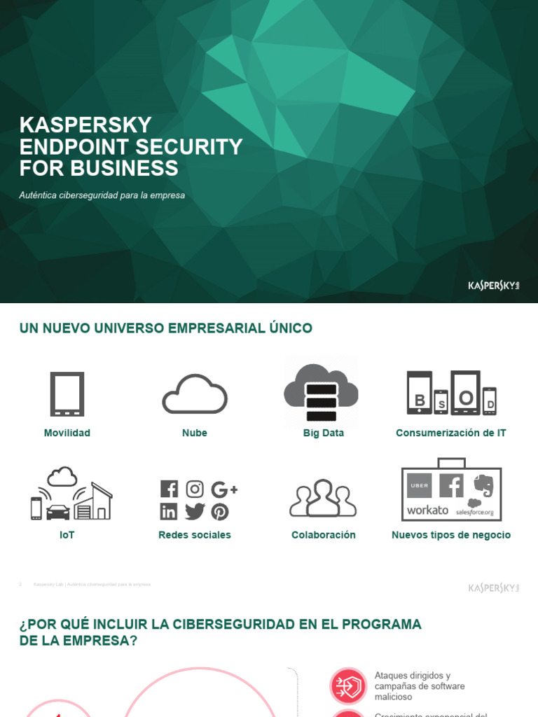 2017 PDF Product Presentation Kaspersky Endpoint Security For Business ...