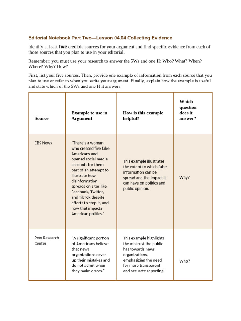 04.04 Sources and Details | PDF | News | Journalism