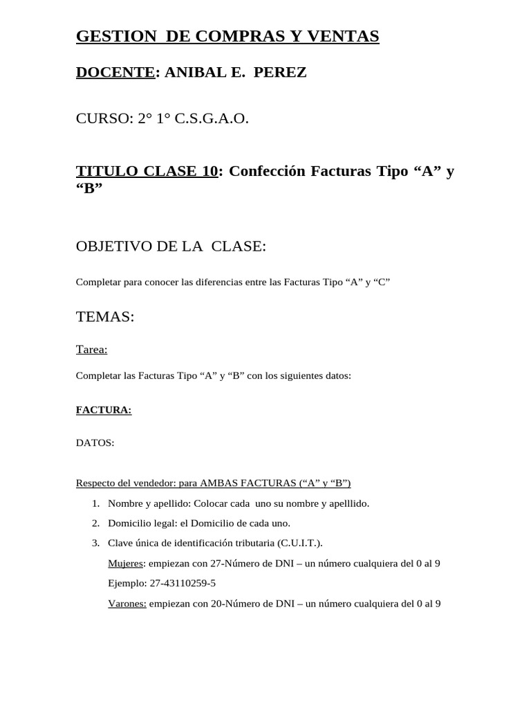 Gestión de Compras y Ventas | PDF | Factura