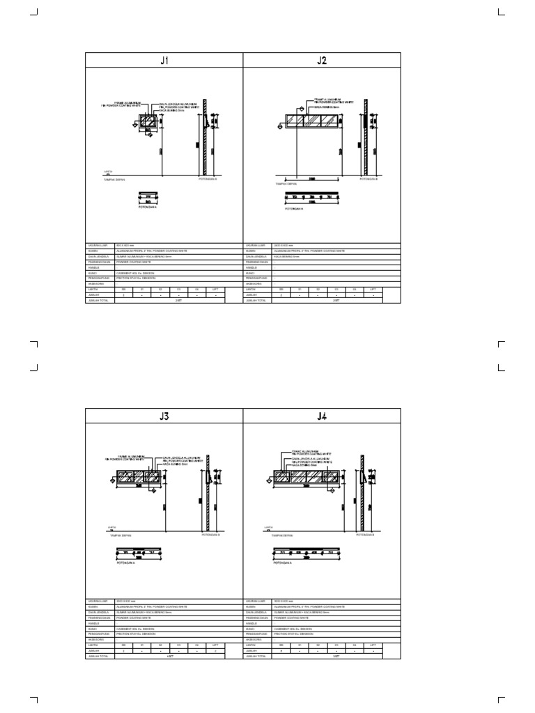 Aluminum Window Specifications and Details | PDF | Metalworking ...