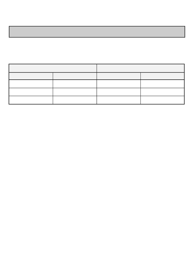 Recapitulatif Tabulations Voie 4 | PDF