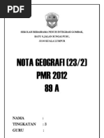 Download Nota Geografi Tingkatan 12 dan 3 PMR by Ajwad Hashim SN85260685 doc pdf