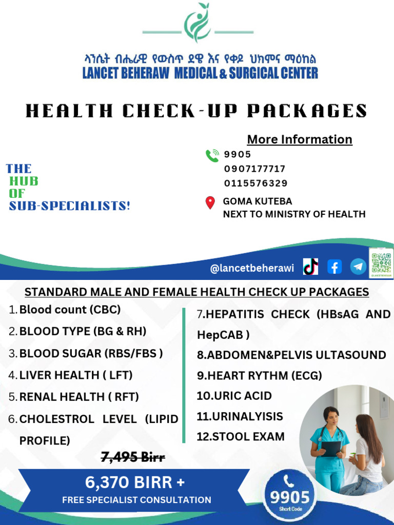 Comprehensive Health Check-Up Packages | PDF | Liver | Medical Specialties
