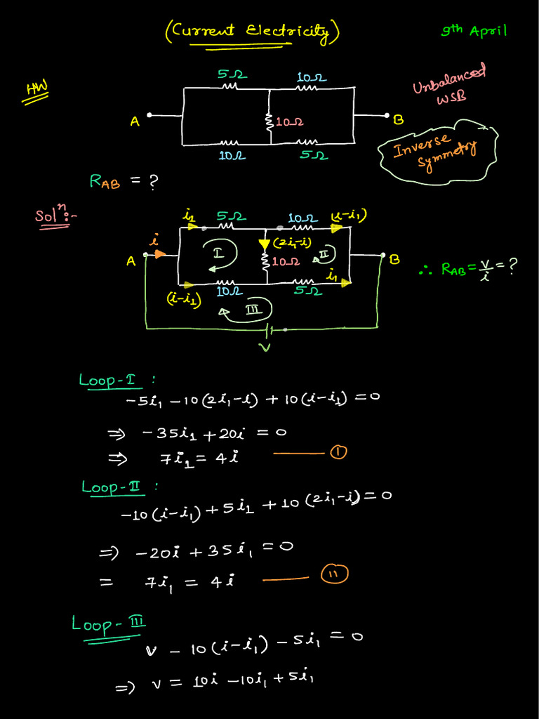 9th April (Current Electricity) | PDF