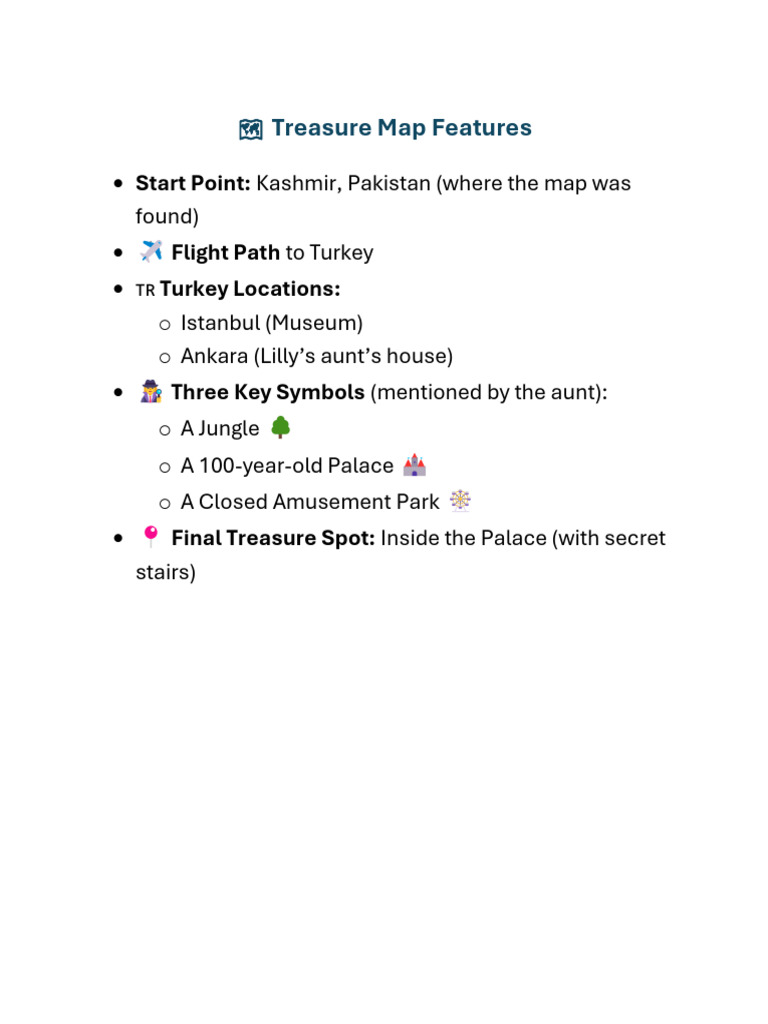 Treasure Map Features | PDF