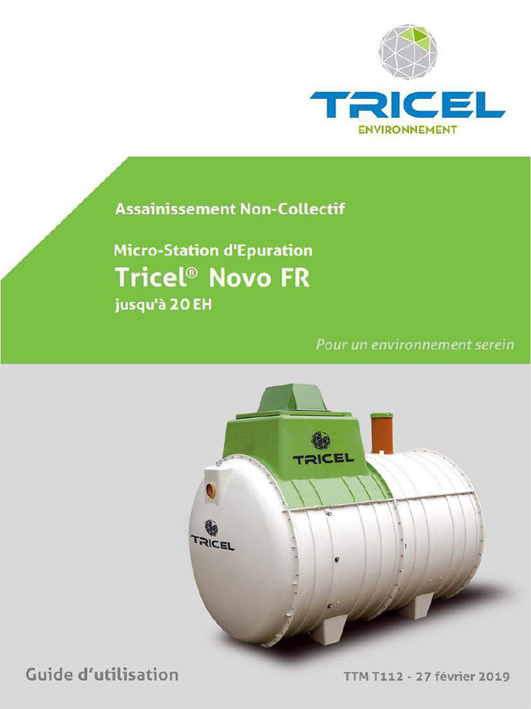 Micro-Station Tricel Novo : Guide Complet | PDF | Assainissement | Eaux ...