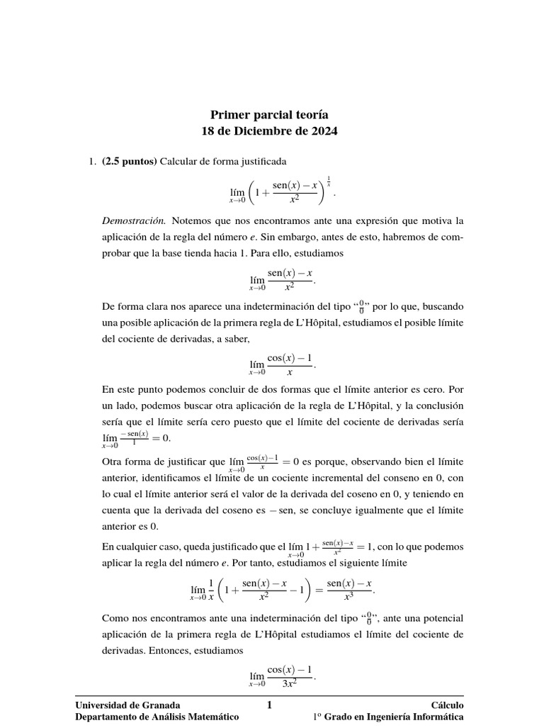 Sol t2 | PDF | Derivado | Integral