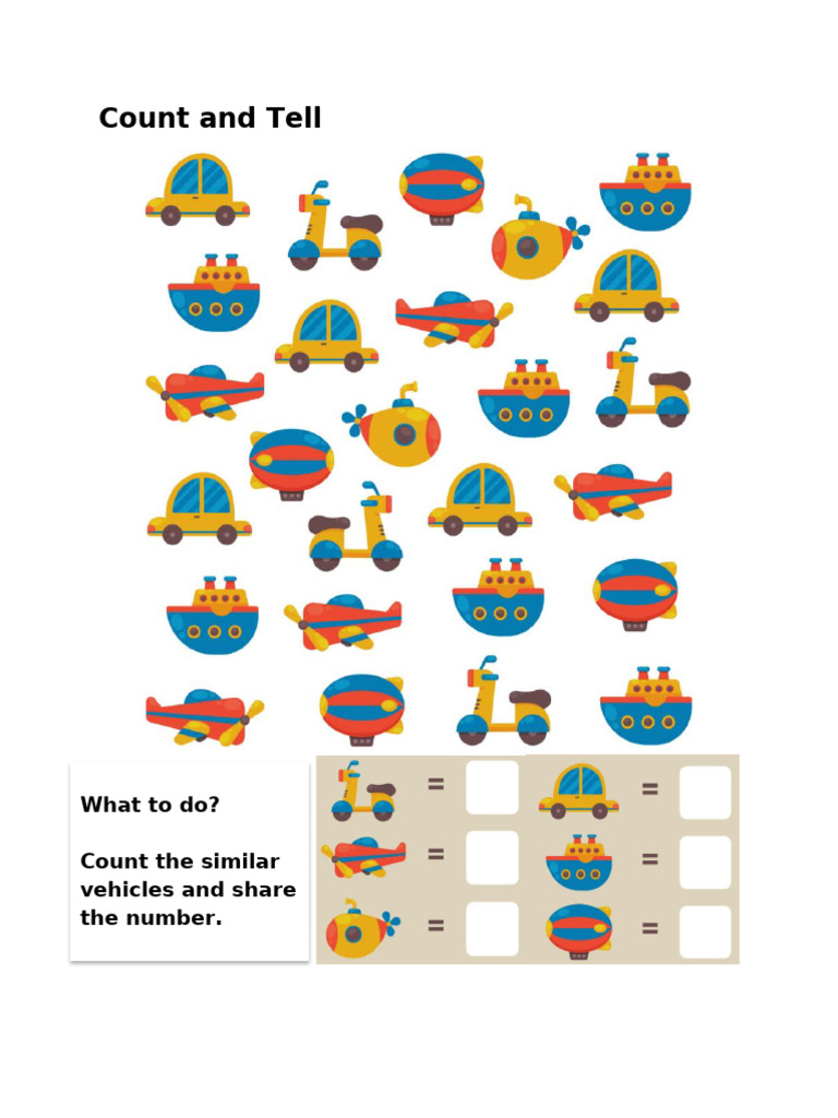 Counting IX Numeracy Puzzle in Eng | PDF