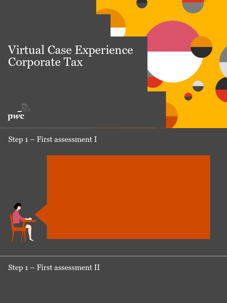PWC Virtual Case Experience Corporate Tax - Model Work Task 2 ...