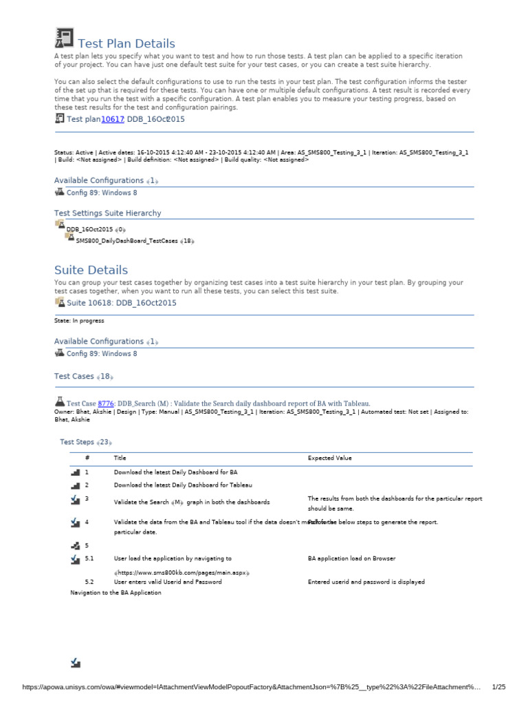 Test Plan for Daily Dashboard Validation | PDF | User (Computing ...