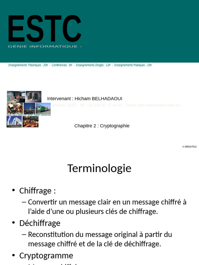 Introduction à la Cryptographie et Algorithmes | PDF | Certificat ...