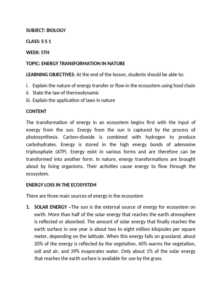 47a1396a BIO SS 1 WK 5 2025 | PDF | Ecosystem | Photosynthesis