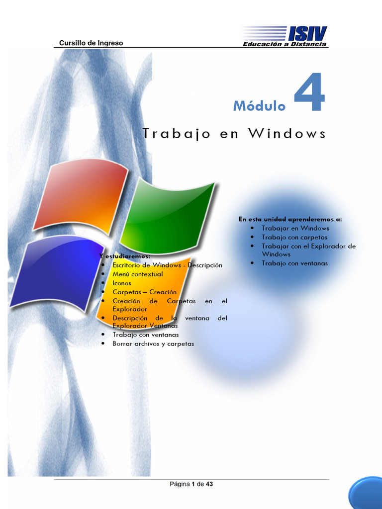 Introducción al Escritorio de Windows 10 | PDF | Ventana (informática ...