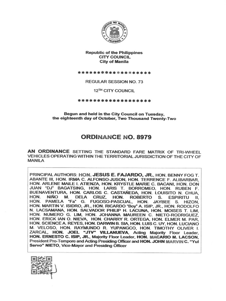 Ordinance No. 8979 | PDF