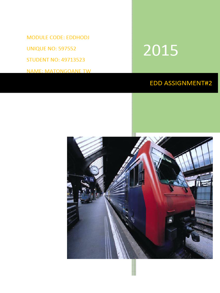 Edd 2015 Assignment 02 | PDF | Curriculum | Learning