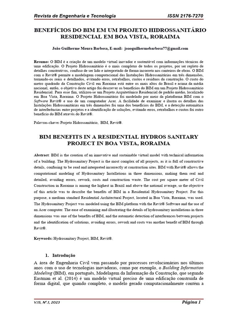 Artigo JoaoGuilherme | PDF | BIM | Autodesk Revit