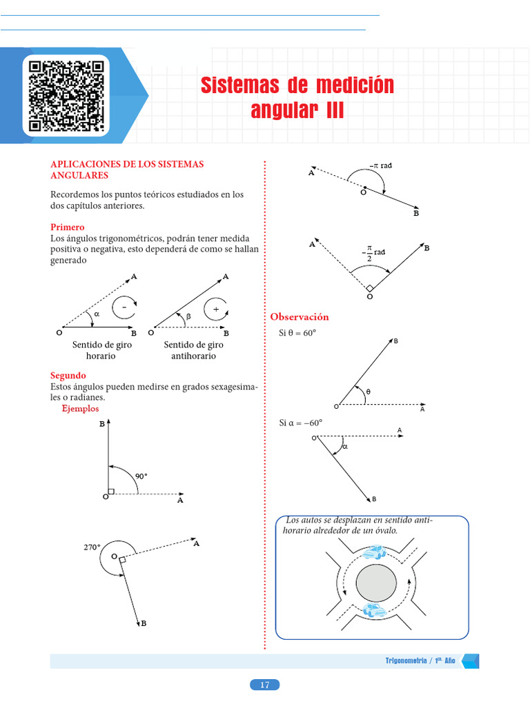 Sistema de Medicion Angular III (1) | PDF | Ángulo | Notación Matemática