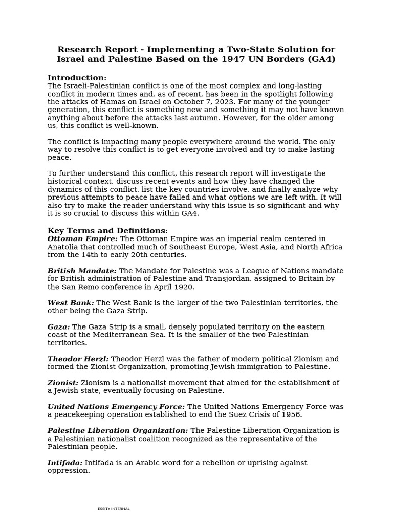 Two-State Solution for Israel-Palestine | PDF | Oslo Accords | Israel