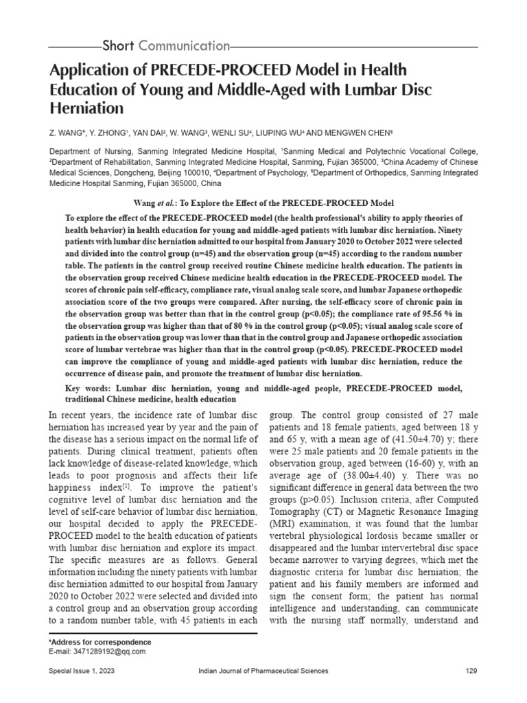EBSCO FullText 03 - 23 - 2025 3 | PDF | Self Efficacy | Pain