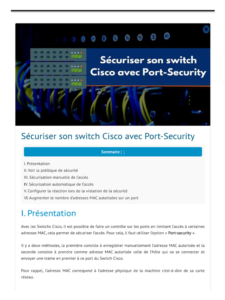 Port Security | PDF
