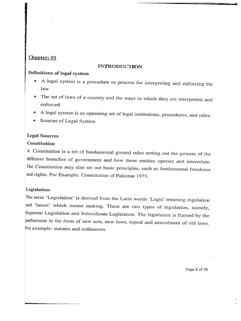 World Legal System Notes | PDF