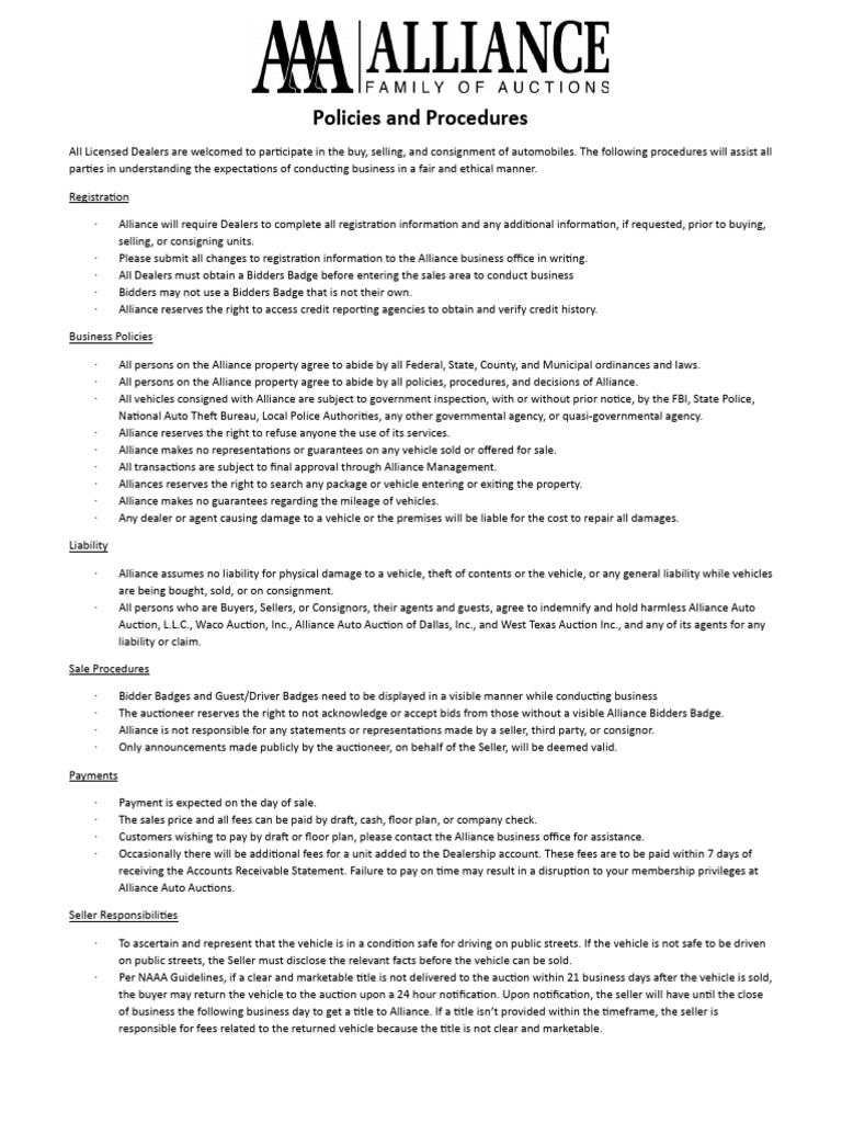 Policy and Procedures FINAL-101416 | PDF