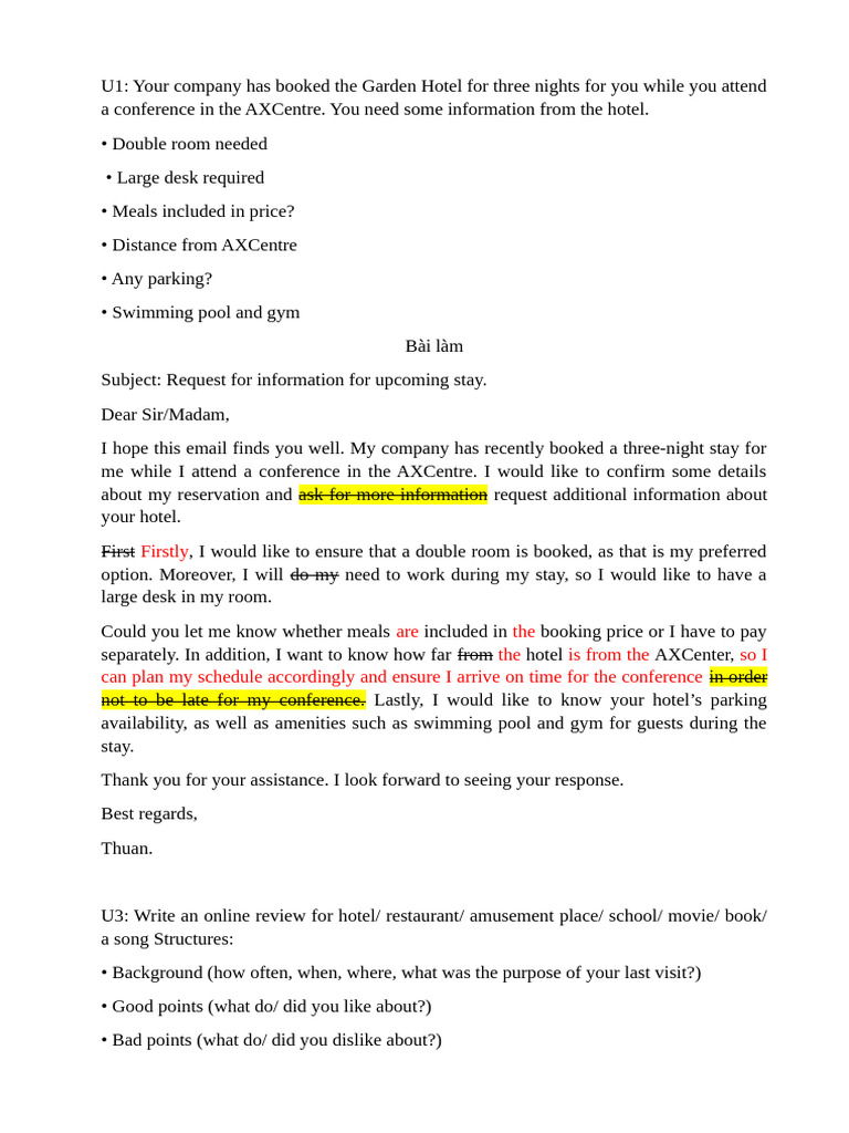 Hotel Inquiry for Conference Stay | PDF | Hotel